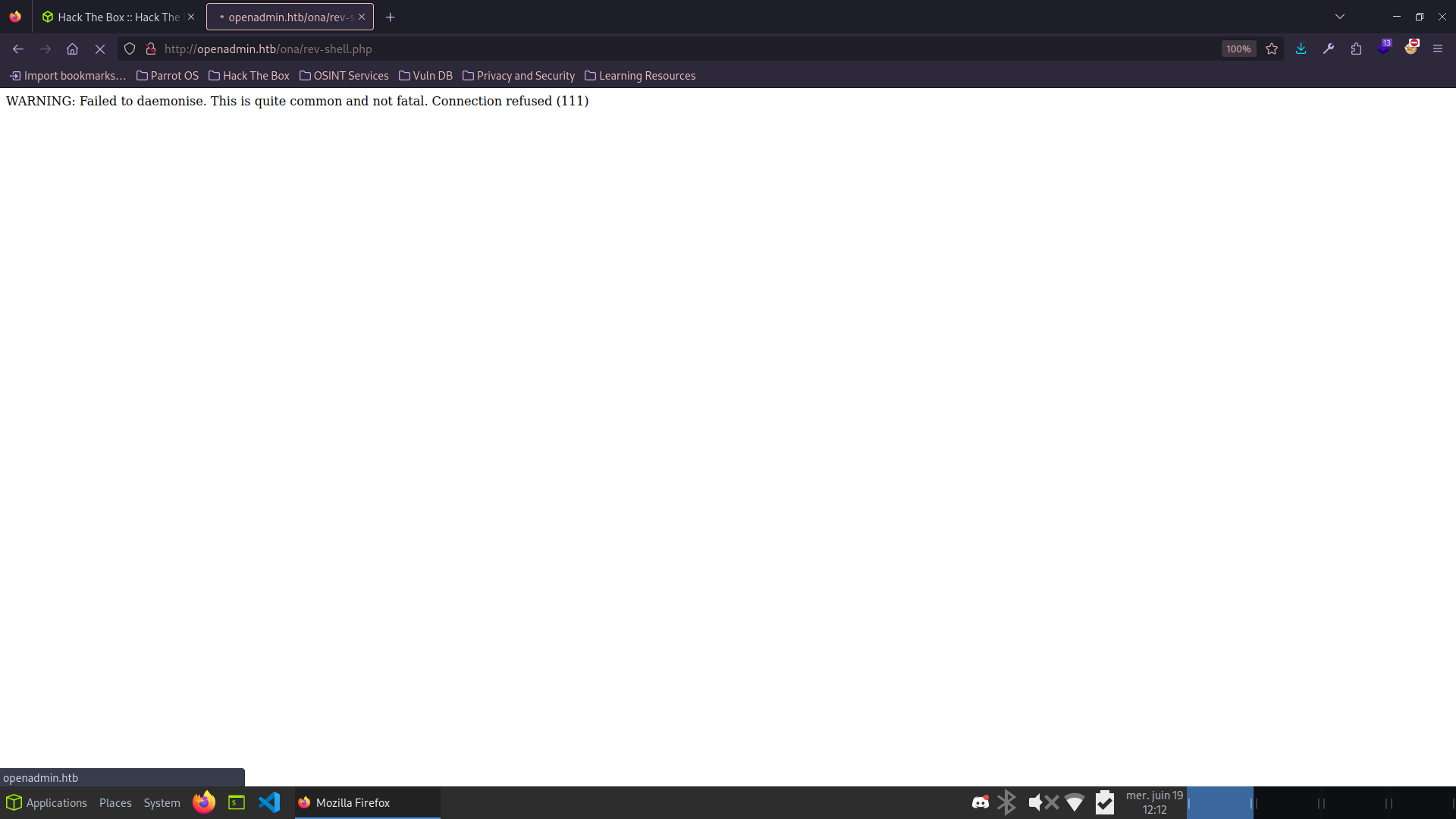 Triggering reverse shell