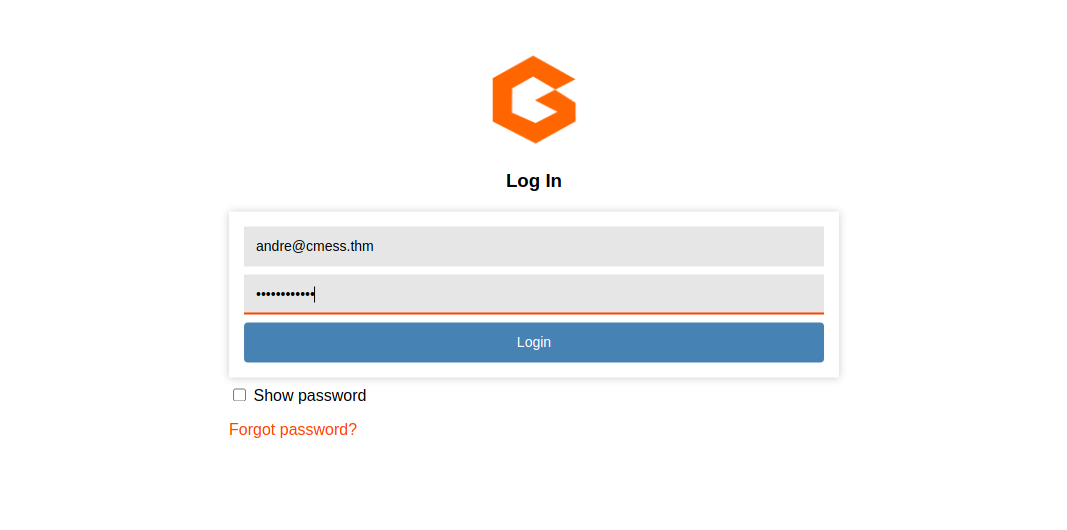 Login form