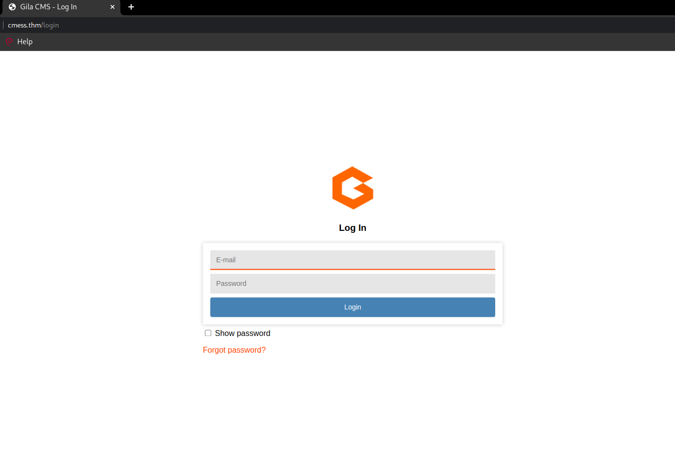 Gila CMS homepage